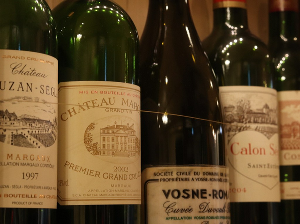 豊富なワインメニュー