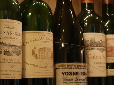 豊富なワインメニュー