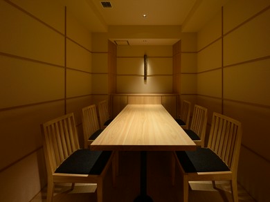 ゆっくりとした時間を過ごせる半個室