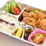 ・選べるお弁当「650円」（・味噌カツ弁当・天ぷら弁当・唐揚げ弁当・チキン南蛮弁当・エビフライ弁当）
・ランチ弁当「1000円」
・ヘルシー弁当「1000円」
・幕の内弁当「1000円から」
