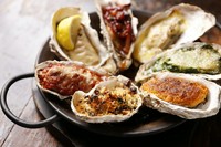 Baked oyster sampler (one of each)