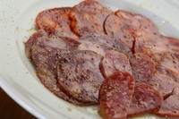 Assorted Spanish dried sausage made with iberian pork
サラミにチョリソー、ドライソーセージ好きにお勧めです