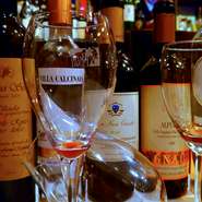 常時、グラスワインの数は60種類以上