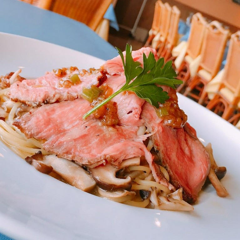 アンガス牛の冷製パスタ