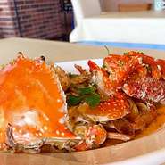 渡り蟹を丸ごと使った蟹の風味豊かな贅沢な絶品パスタ！
（コースは、＋200）
生麺をお選びください。
生麺スパゲティ
生麺リングイーネ
生麺フェットチーネ
