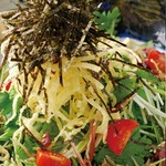 珍しい”和”野菜を特製わさびビネガードドレッシングで