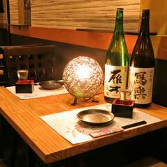 希少銘柄も取りそろえた厳選の日本酒を堪能