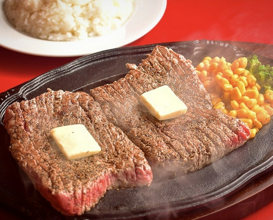 ジャックステーキ（1ポンド）ランプ　ライス付き