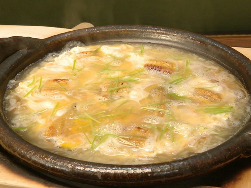 鰻の入った雑炊のコース