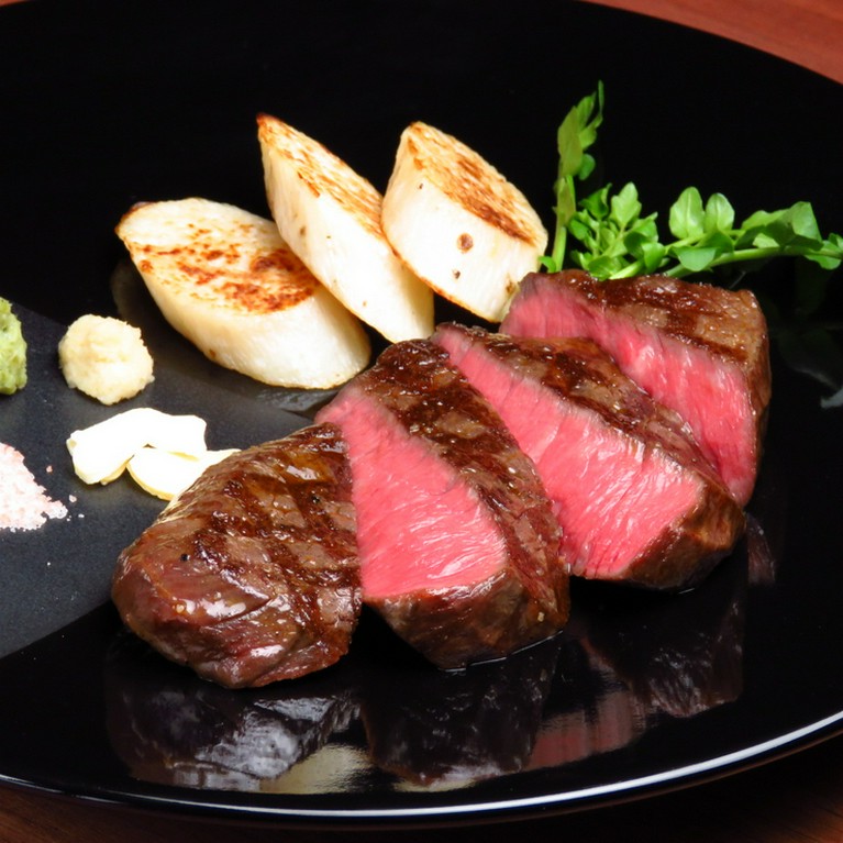 高森和牛ランプ低温調理ステーキ