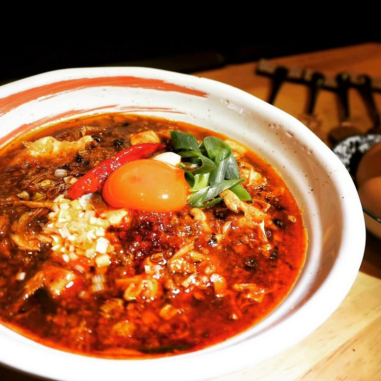 鶏殼麻婆麺