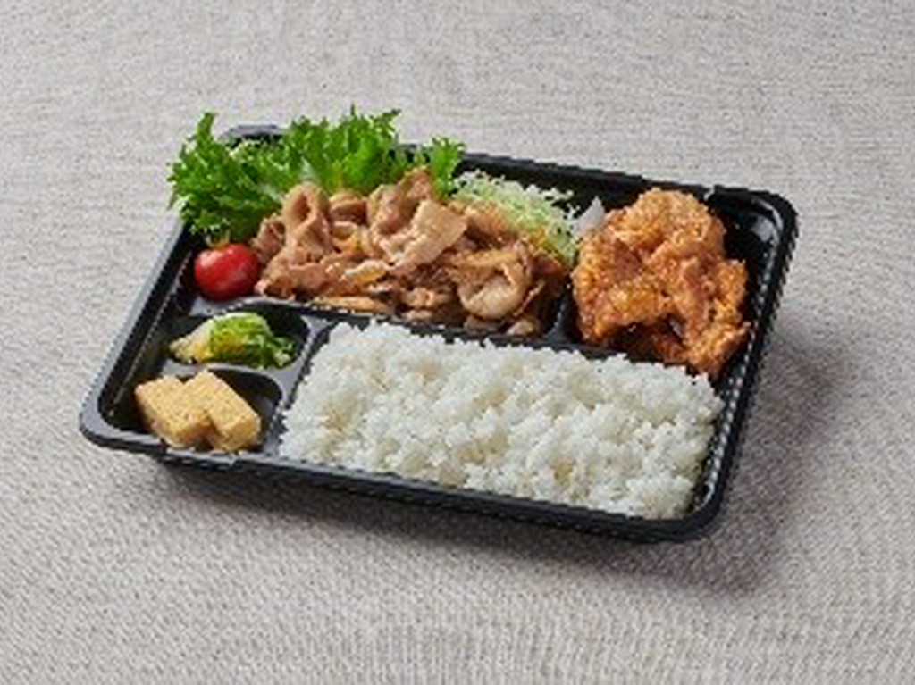 生姜焼きと唐揚げ弁当