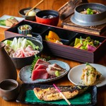 充実の【竹】コース。
品数、メニュー共にバランスの取れた個別でご提供するコース。