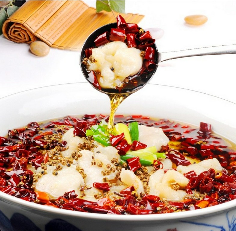 白身魚の四川風煮込み