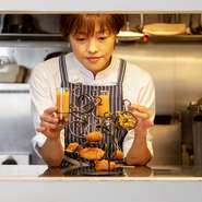美しい盛り付けも、このお店のおもてなしの一つ