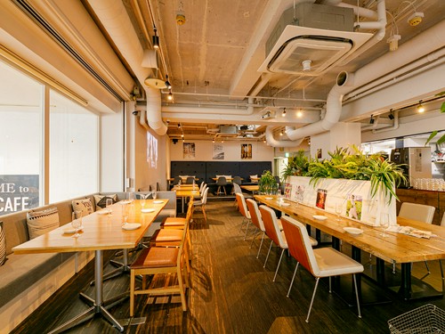 サラダ・スープ・パンor八穀米が付く、ワンプレートランチが人気