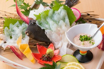 本カワハギの姿造り