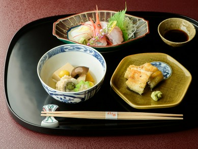 地物の食材を中心にした会席料理