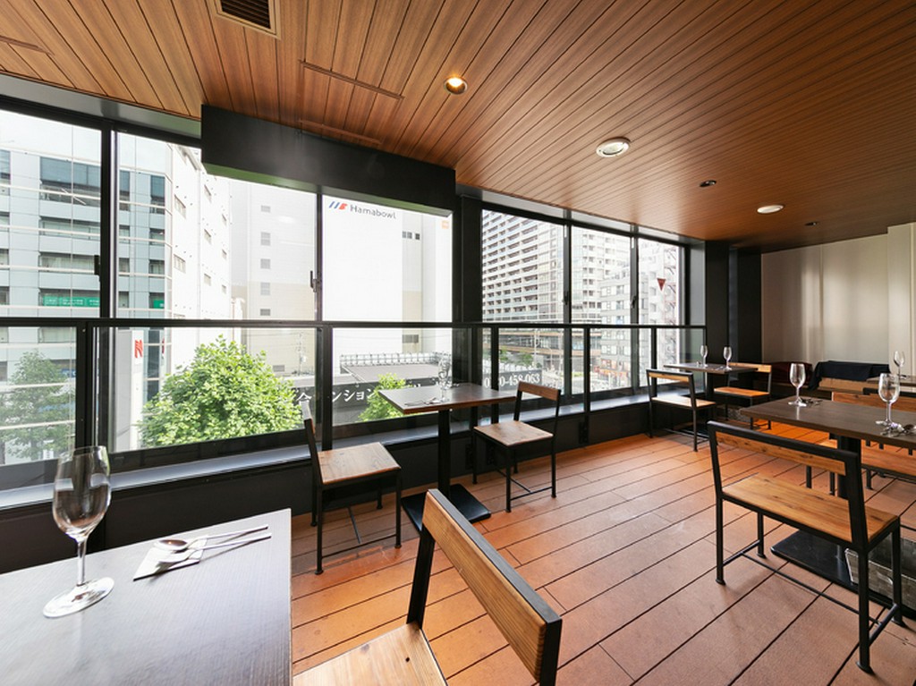 開放感あふれるテラス席