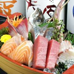  早得舟盛り！鮮魚5点盛り