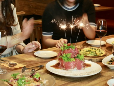 《記念日》《女子会》《お祝い事に》に肉ケーキはいかがですか&hearts;