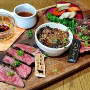 お肉で迷ったらコレ♪
和牛・ハラミ・本日のお肉料理