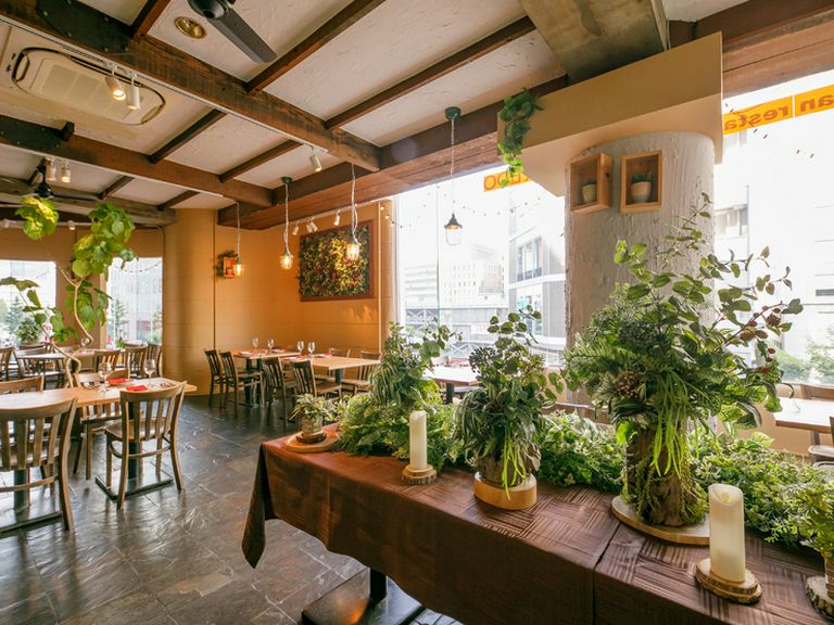 グリーンに囲まれてのんびりと過ごす、心地よい時間