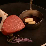 ヒレ肉の最高部位。こだわりの焼き方で仕上げさせていただきます！