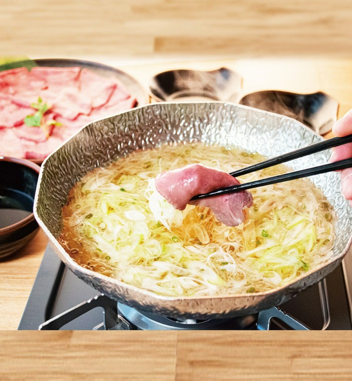 牛たん盛合せ　3種の薬味添え