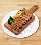 霜降り牛たんステーキとグラフォアの挟み焼き