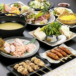 福の花一押しのコースです。メインは「長州どりの水炊き」
