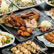 冬のご宴会2時間飲み放題付き3500円～5500円★様々な鶏の部位を色々な料理法で楽しめ、コース料理でも手作りにこだわった料理人の気持ちの入った料理をお楽しみいただけます！