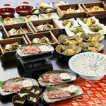 山口県の食材と地酒を堪能できるコースです。