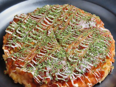 能登豚のお好み焼き