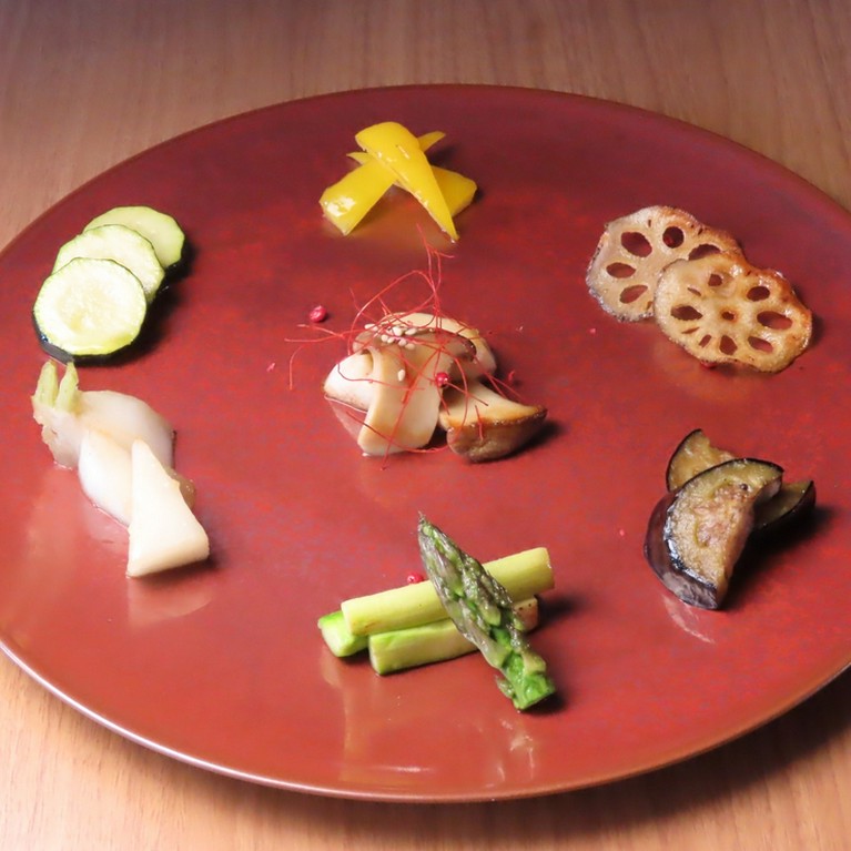 旬野菜の鉄板焼き