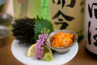 上質な雲丹のおいしさを、余すことなく堪能『雲丹刺身』