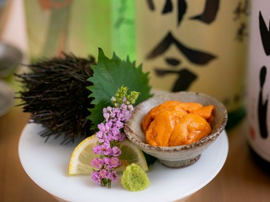 上質な雲丹のおいしさを、余すことなく堪能『雲丹刺身』