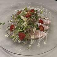 鮮魚のカルパッチョ　