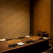 個室をつなげて大人数の宴会にも対応可能
