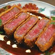 3日かけて仕上げたデミグラスソースのコクと和牛の旨みがベストマッチ。
※定食：ご飯、サラダ、スープ付き
【単品…2,200円】