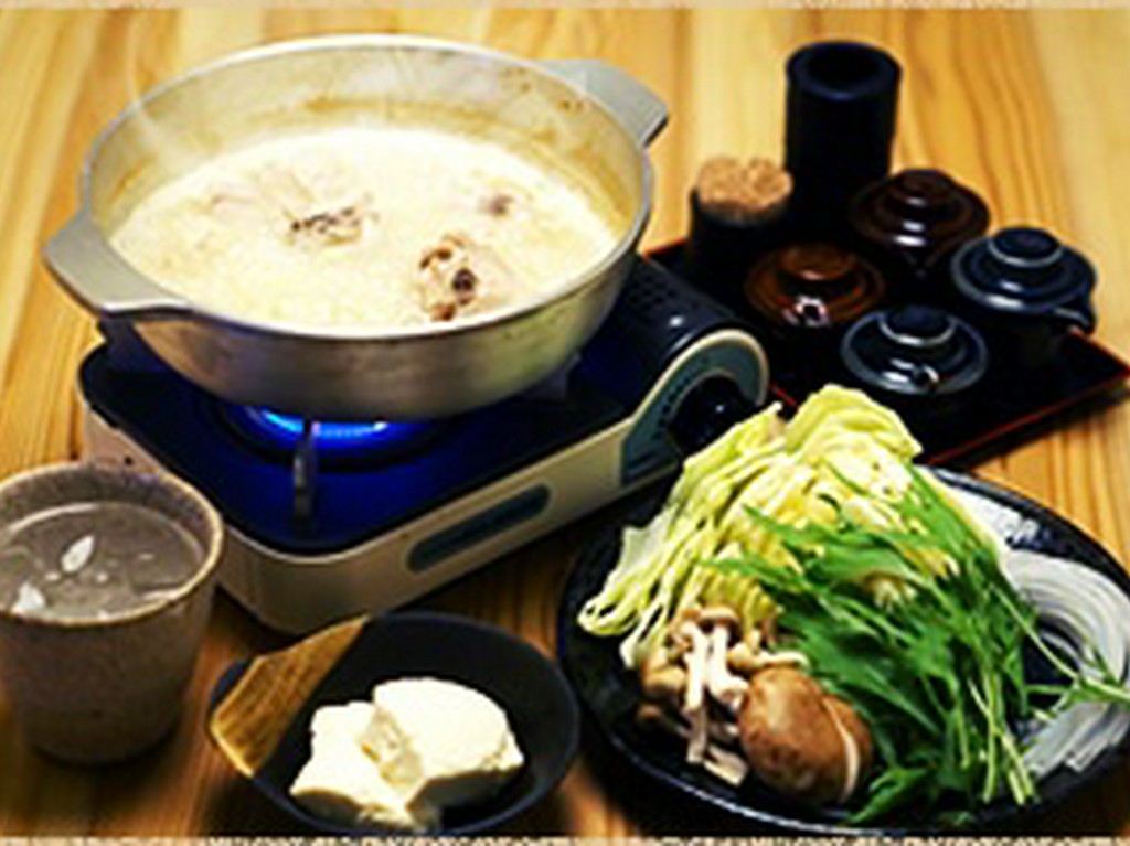 焼き鳥風の水炊き（小鍋）