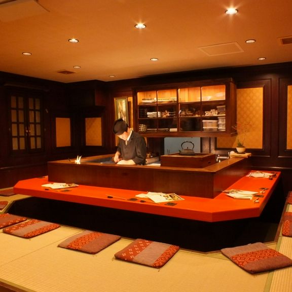 調理風景を楽しめるカウンター