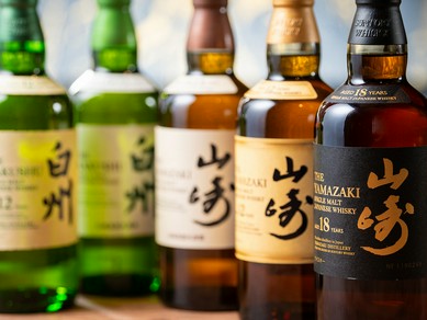 ジャパニーズウイスキーに、厳選日本酒・ワインと豊富なドリンク