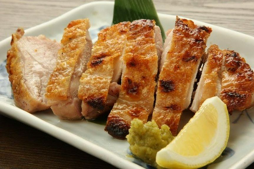 大山鶏もも塩焼き