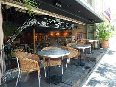 テラス席がある