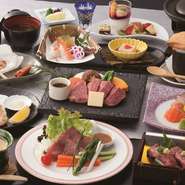 ・食前酒
・季節の前菜
・お造り
・焼き物
・神戸牛冷しゃぶサラダ
・神戸牛のスープ仕立てパイ包み
・神戸牛炙り寿司
・蒸し物
・油物
・神戸牛ステーキ
・ご飯
・汁物
・香の物
・月替りの手作りデザート
