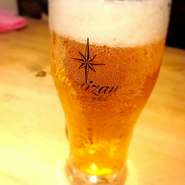 爽快な切れ味が特徴の軽井沢の地ビール
この生ビールが飲めるのはめずらしい！