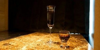 自家焙煎水出しコーヒー：食後のお飲み物