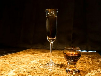 自家焙煎水出しコーヒー：食後のお飲み物