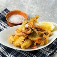 淡路島の近海で獲れた魚介のフリットミスト